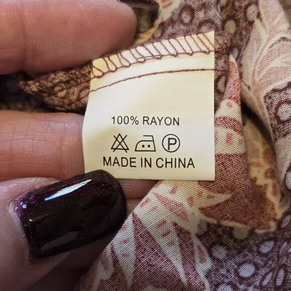 Jaase Maxi Dress Womens Small Multicolor Floral Print Button Front Fall Bohemian - Picture 6 of 10